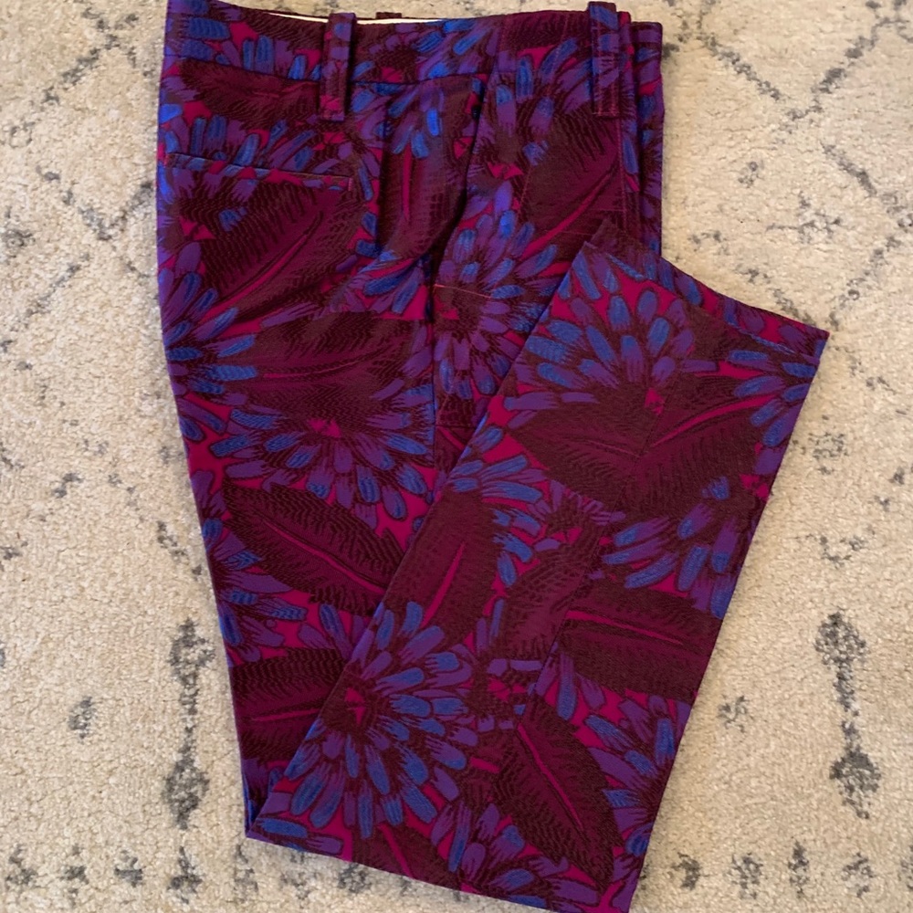 Jcrew Garden Pant in Midnight Floral